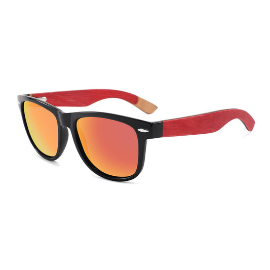 YOGAZ Red Velvet Bamboo Sunglasses - YOGAZ
