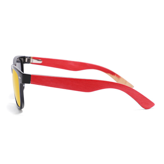 YOGAZ Red Velvet Bamboo Sunglasses - YOGAZ