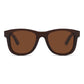 Natural Bamboo Sunglasses Dark Brown all wood frames and sides -with Polarized UV400 Lenses