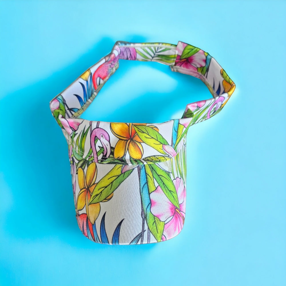 Flamingo Matching Sun Visor - UV Protection and Stylish Design - YOGAZ