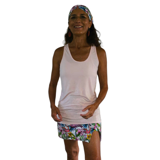 Bamboo Eco Freindly Light Rose Tank Top - YOGAZ