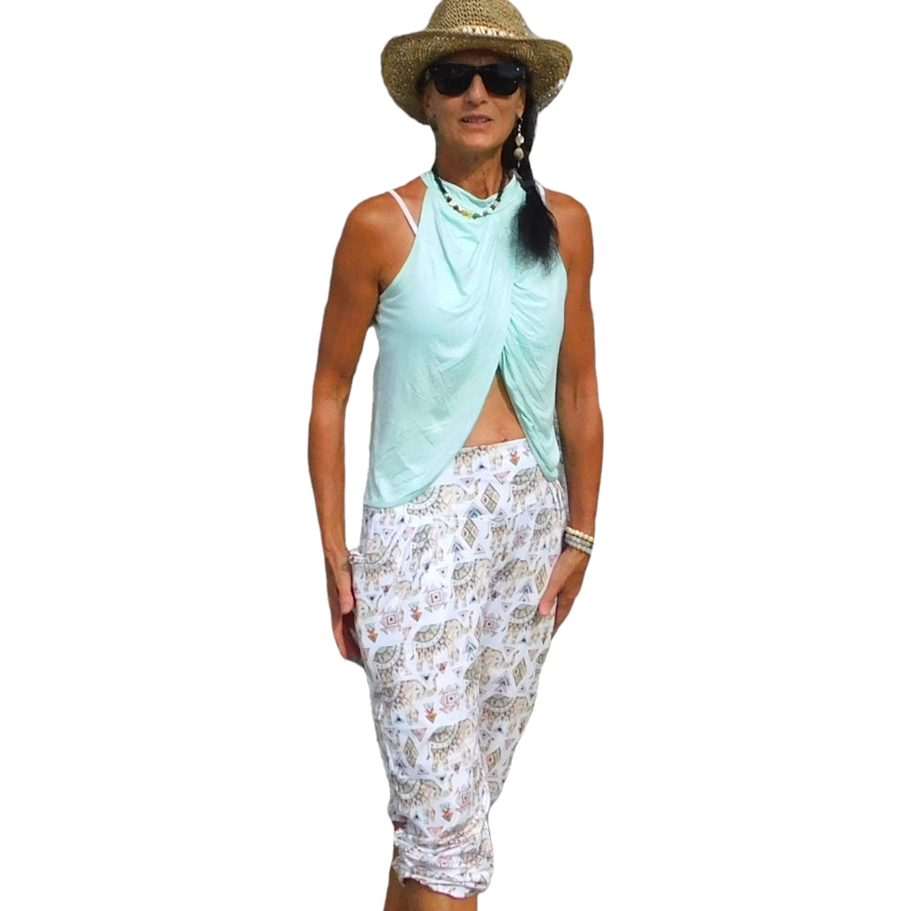 Bunty Elephant Print YOGAZ-Signature Pocket in Pocket Design - YOGAZ