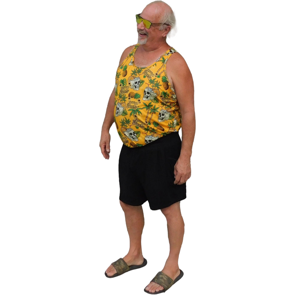 Eco-Friendly Black Bamboo/Modal Fabric Shorts with Waist Tie - YOGAZ