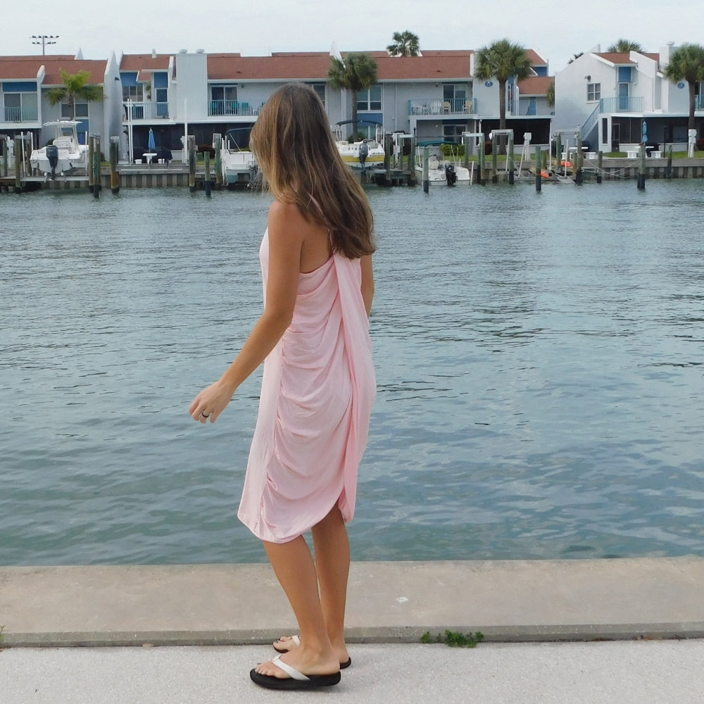 open lace back dress Eco-Friendly Modal Swim Sute Cover up Pink on Clearance-60% off! All s