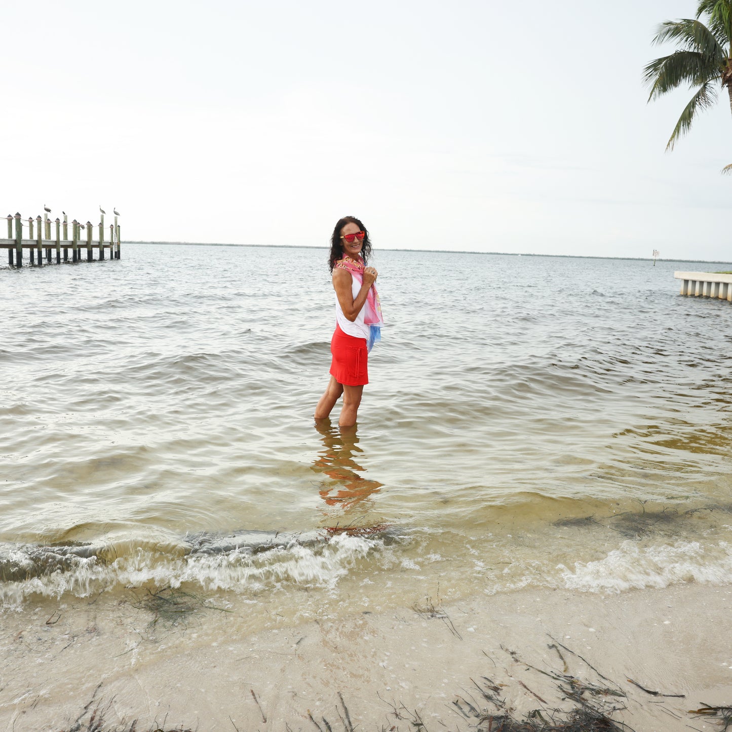 NEW!! Red Eco Friendly Modal Skort - YOGAZ