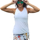 YOGAZ Nautical Skort Ocean Life Print with matching sun visor available Sizes Extra Extra Small to XXL