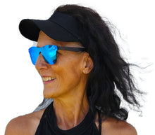 Load image into Gallery viewer, a woman with a hat and sunglasses on
