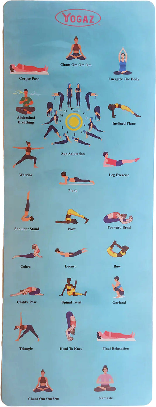 3D Suede-Textured Yoga Mat for Easy Home Learning - YOGAZ