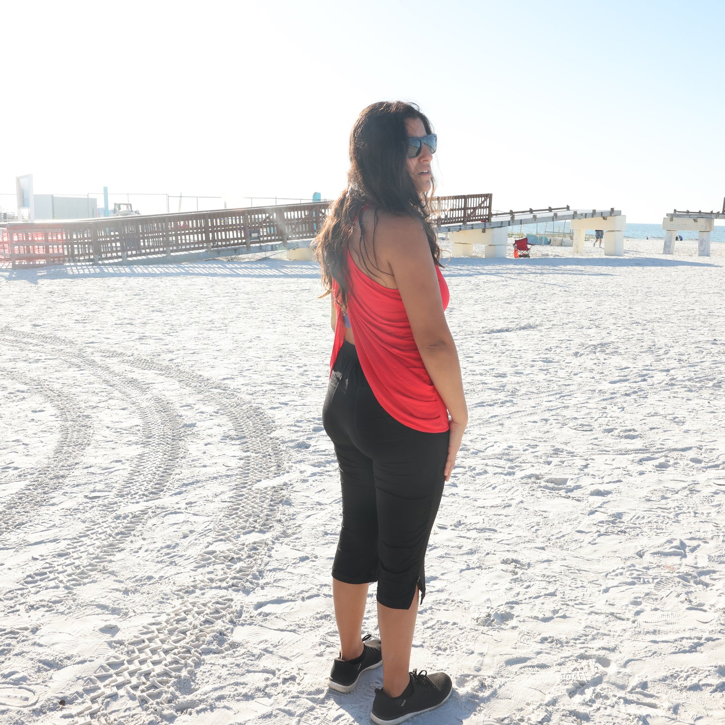 Black Modal Fabric Capris - YOGAZ