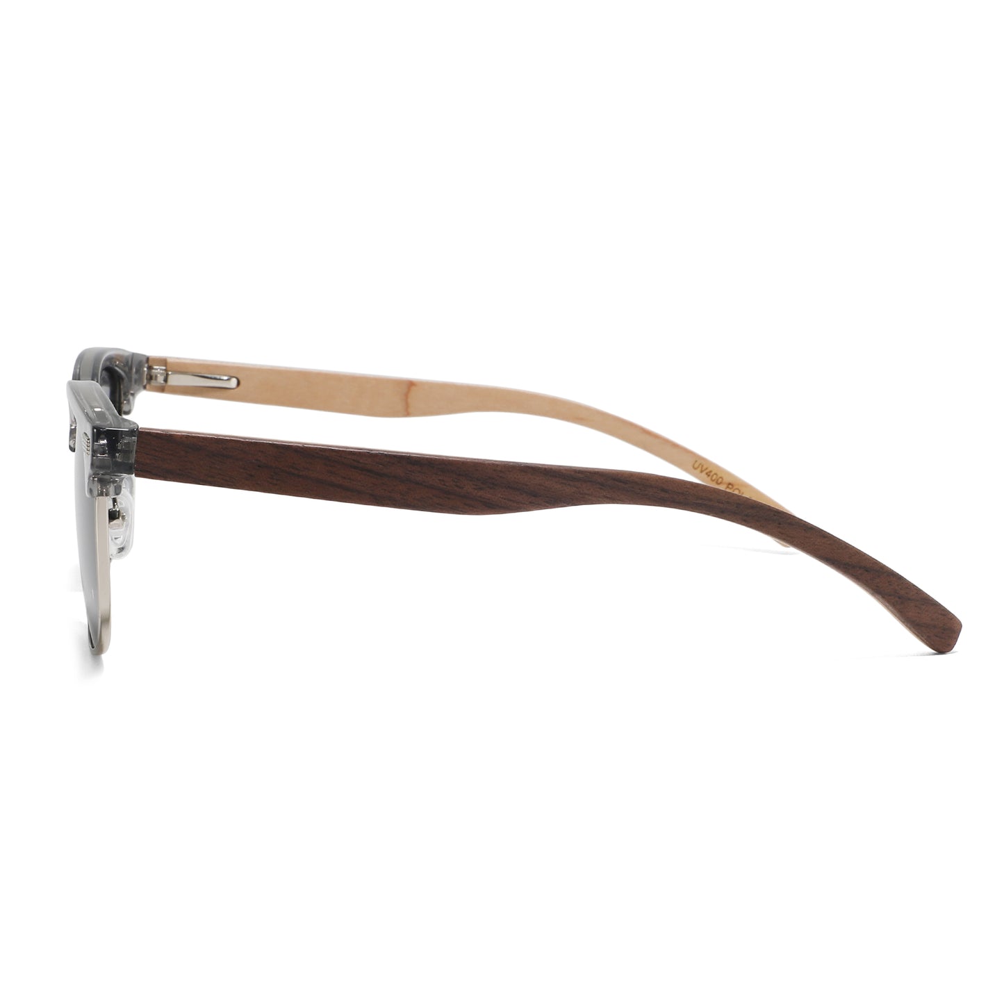YOGAZ Cool Gray Low Profile Bamboo Sunglasses - YOGAZ