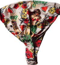 Load image into Gallery viewer, a women&#39;s hula girl hawaiian design bandana
