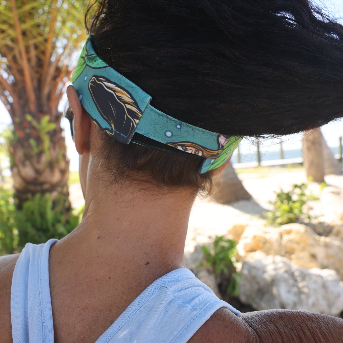 Mermaid Sun Visor with Adjustable Strap & UV Protection - YOGAZ