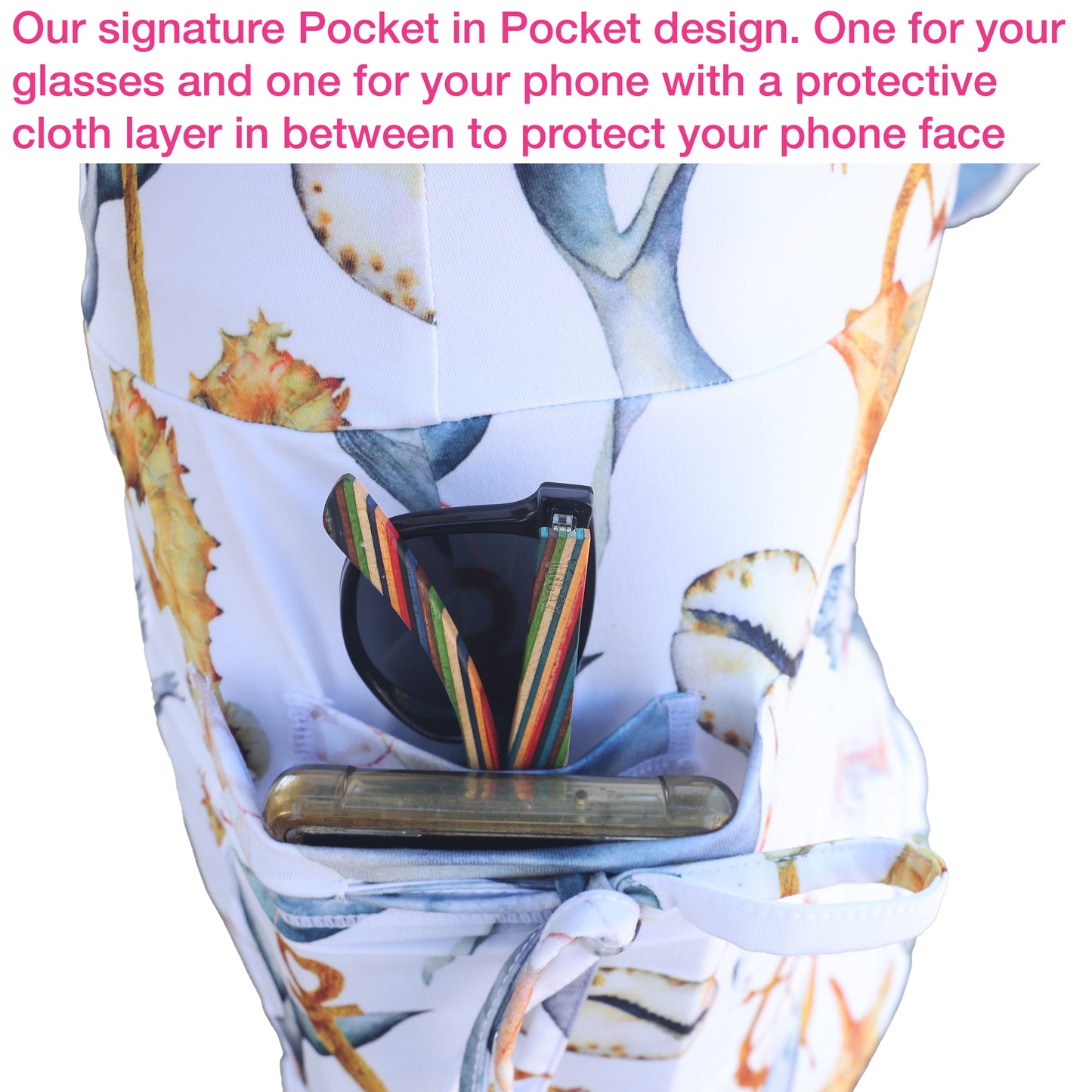 YOGAZ Nautical Skort Ocean Life Print - YOGAZ