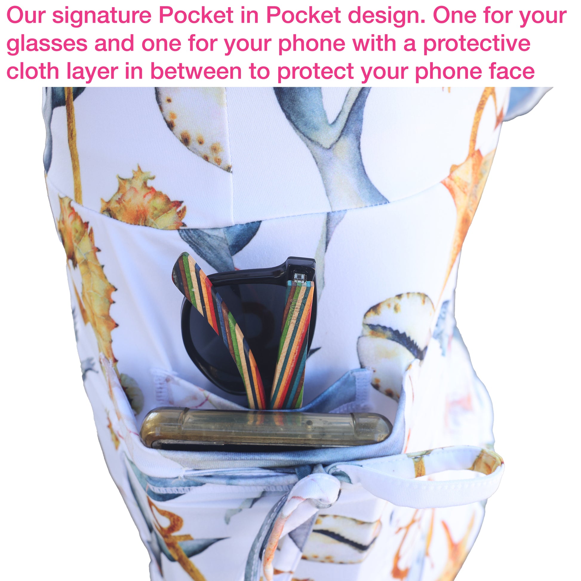 YOGAZ Nautical Skort Ocean Life Print - YOGAZ