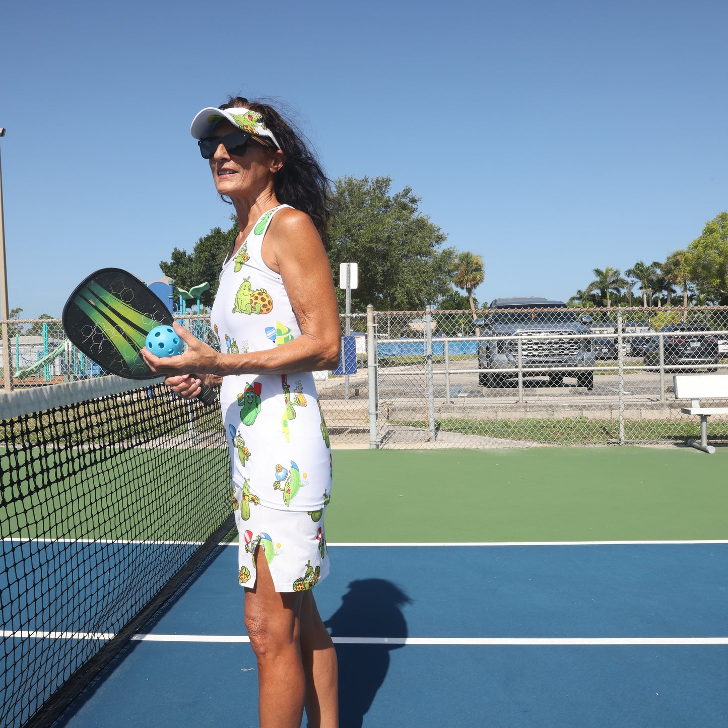 Pickles Playing Pickleball Skorts - YOGAZ