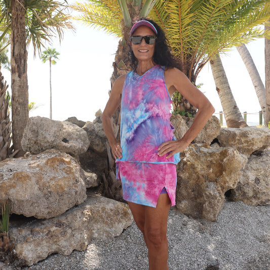 Tie Dye Bow Top Color 2 - YOGAZ