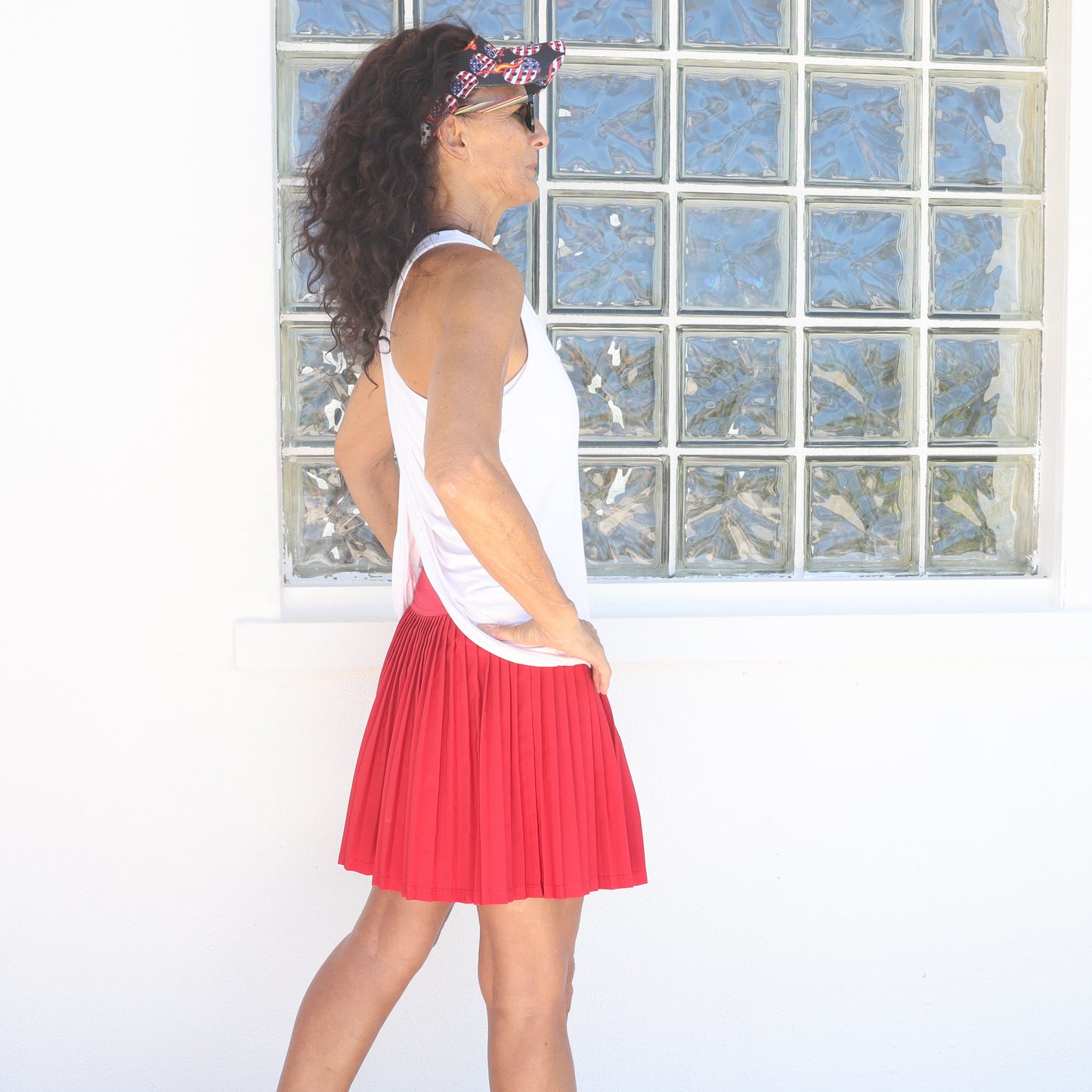 Red Pleated Skort - YOGAZ