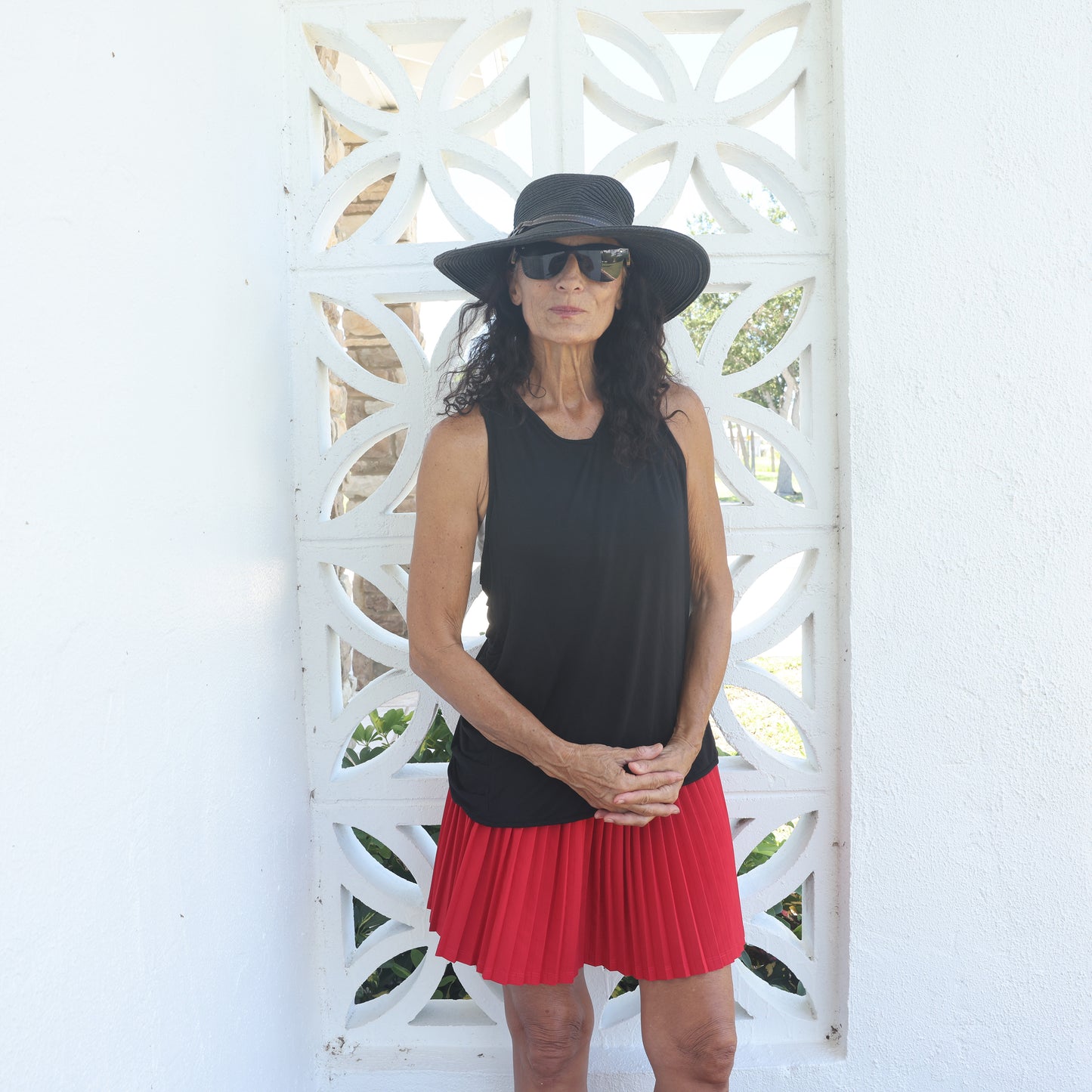 Red Pleated Skort - YOGAZ