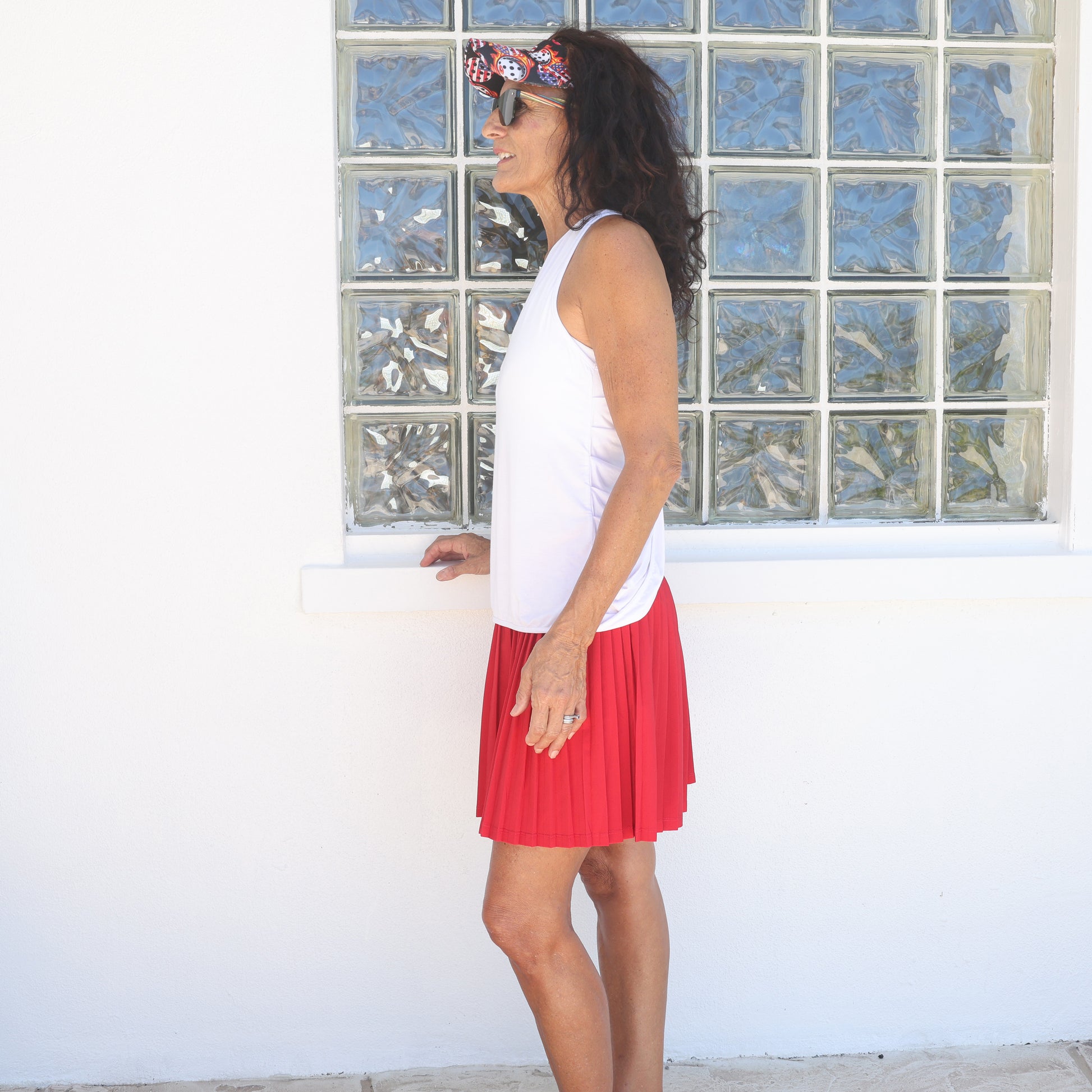 Red Pleated Skort - YOGAZ