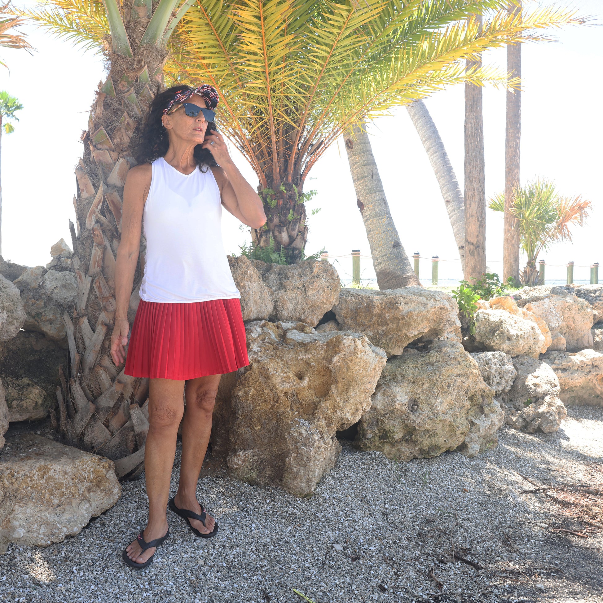 Red Pleated Skort - YOGAZ