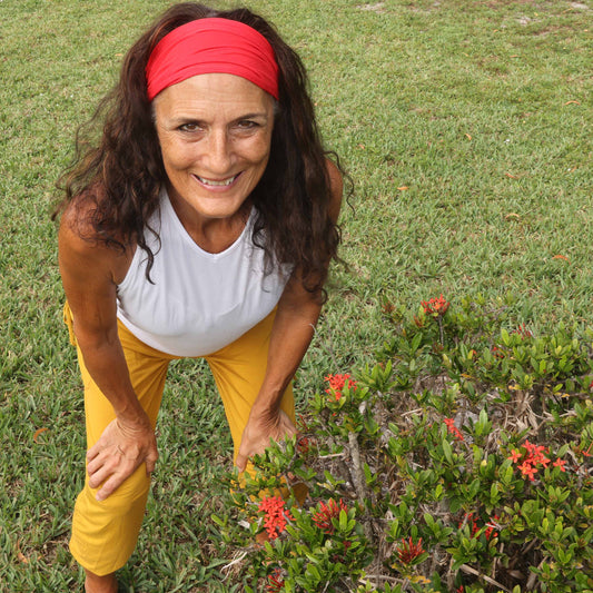 Red Bamboo Headband