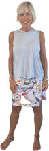 Load image into Gallery viewer, YOGAZ Nautical Skort Ocean Life Print with matching sun visor available Sizes Extra Extra Small to XXL

