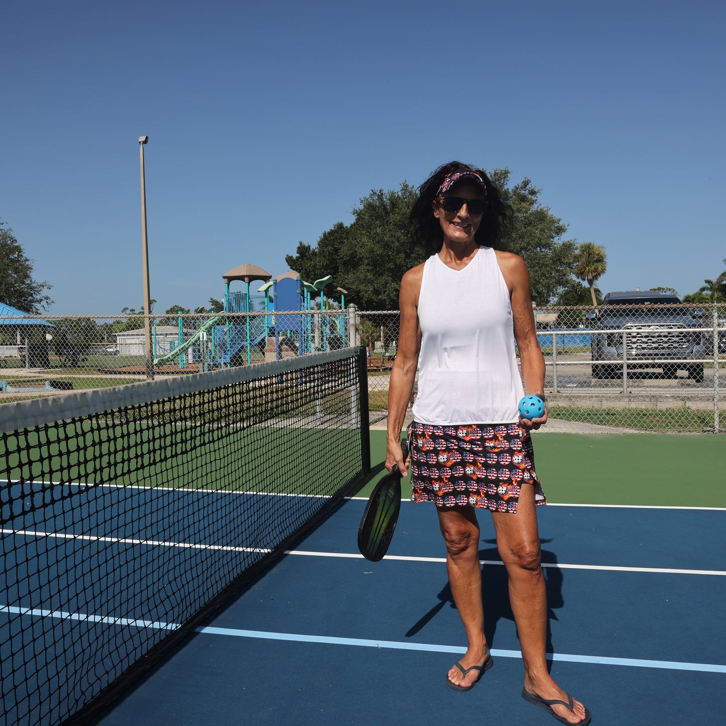 Skort Red, White & Blue USA - YOGAZ