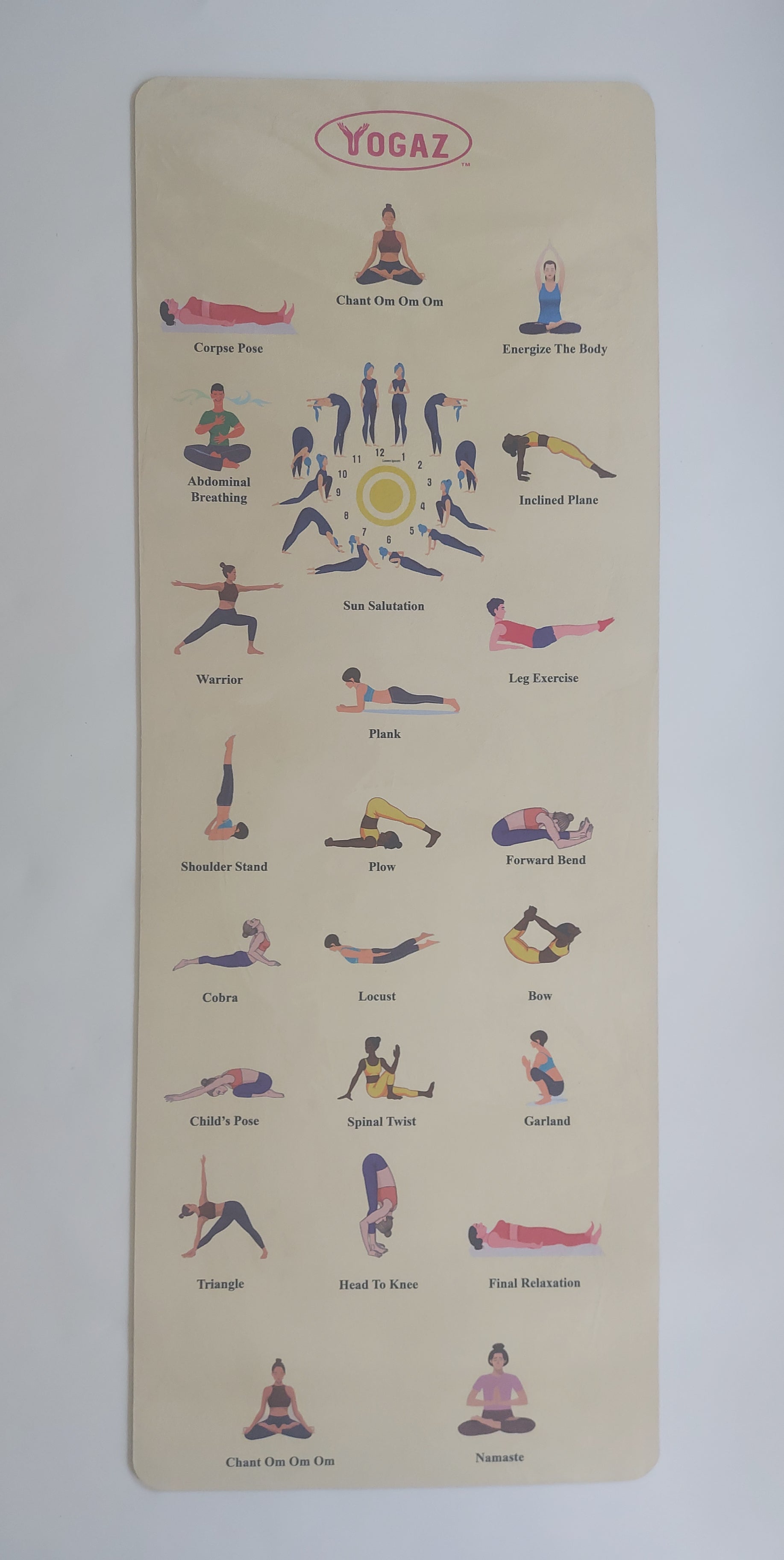 3D Suede-Textured Yoga Mat for Easy Home Learning - YOGAZ