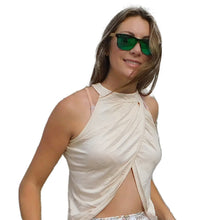 Load image into Gallery viewer, The Yogaz Light Golden Sexy Top is well, really sexy! Made with Sustainable Eco-Friendly Bamboo!
