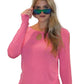 YOGAZ Eco-Friendly Bamboo Breathe Pink Long Sleeve Shirt