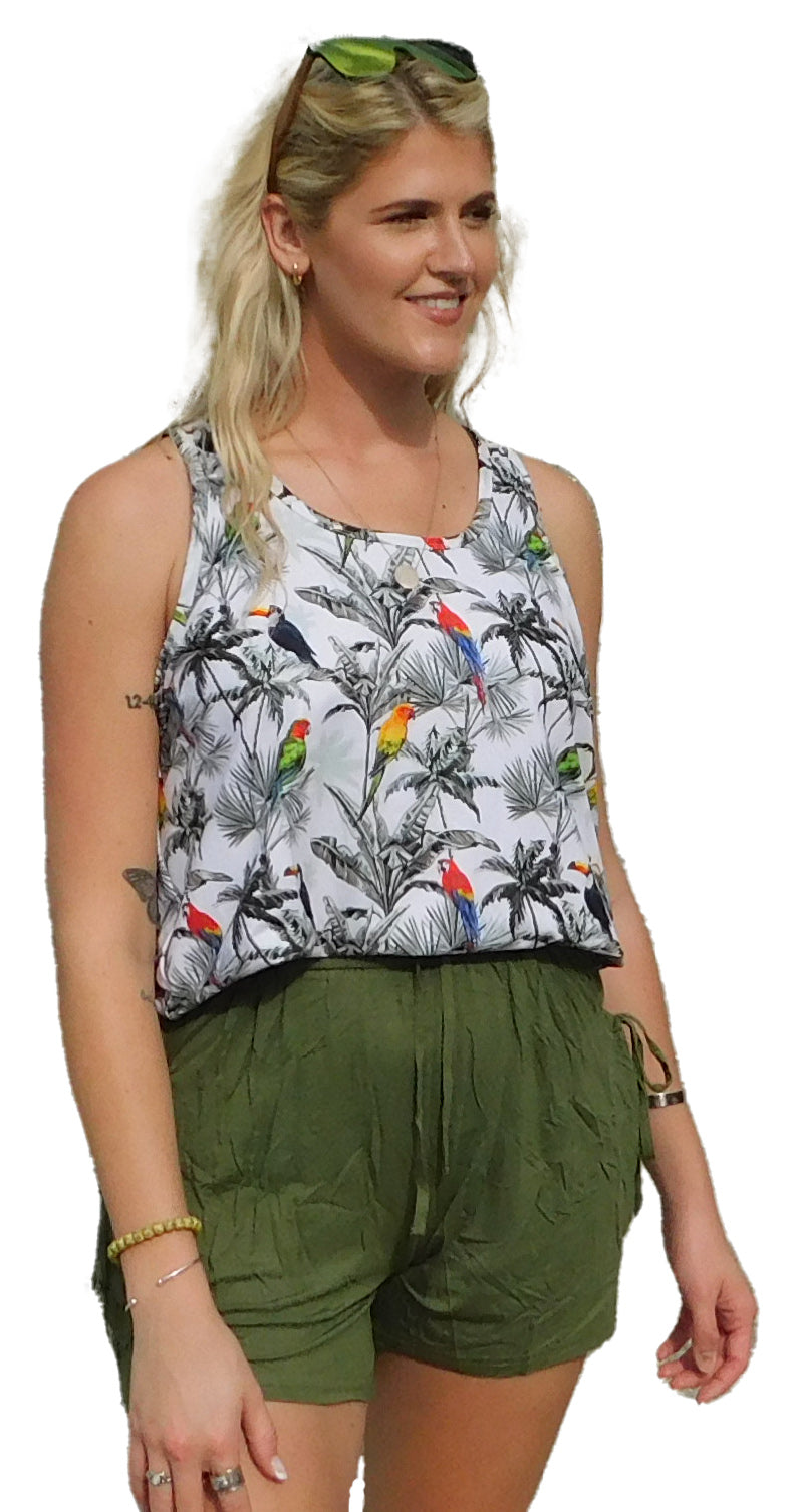 Parrots in Paradise Super Cool Chill Tank Top