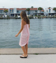 Load image into Gallery viewer, Yogaz New Eco Friendly Bamboo Pink Swimsuit Cover-Sun Dress is called &quot;Wave&quot;. It&#39;s super cute, elegant and so comfortable.
