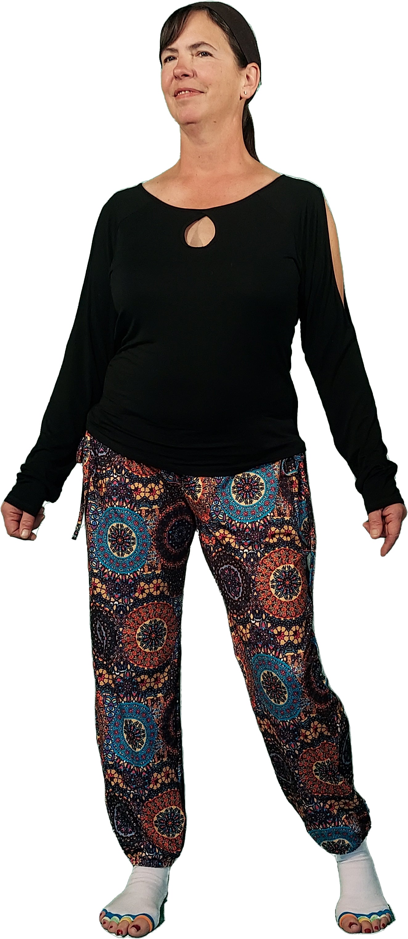 YOGAZ Mandala Print Pants with our Signature Pocket in Pocket design