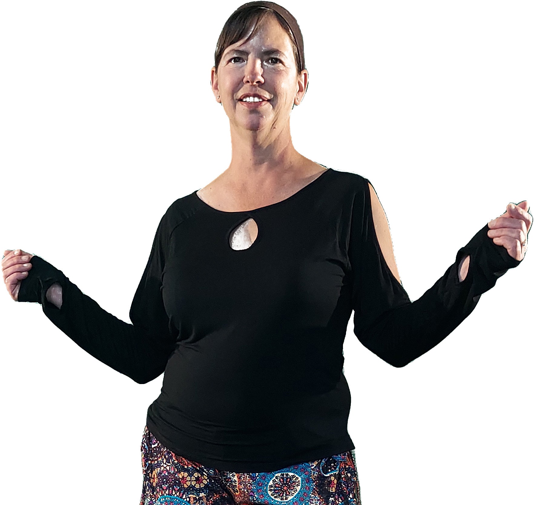 YOGAZ Eco-Friendly Bamboo Breathe Black Long Sleeve Shirt - YOGAZ