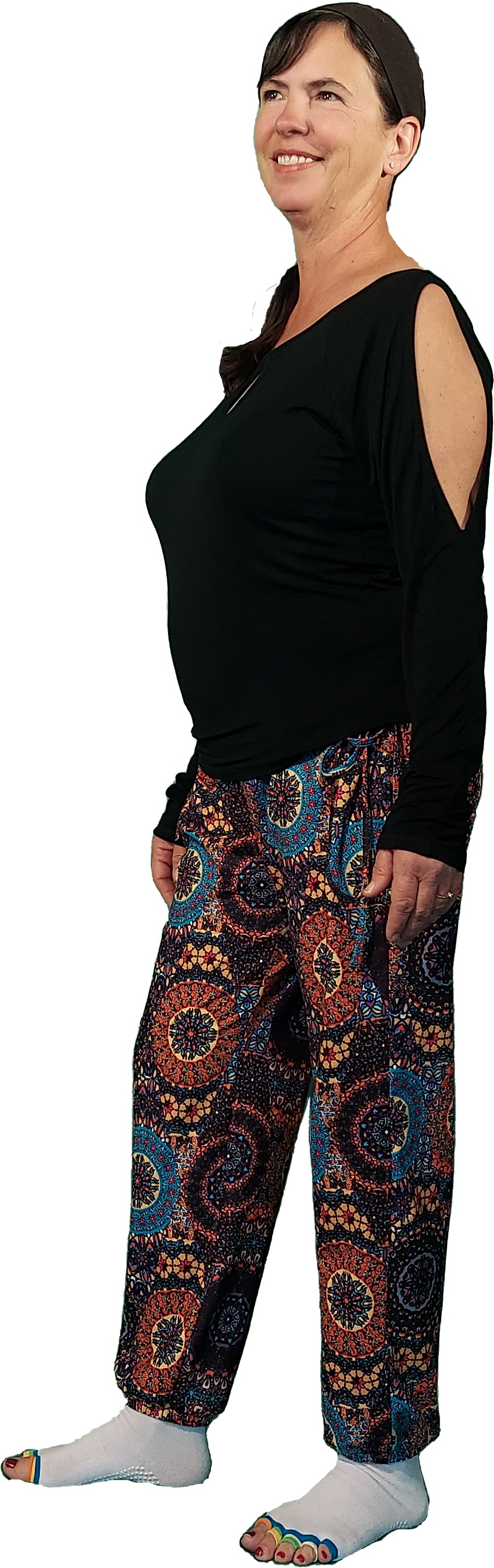 YOGAZ Mandala Print Pants with our Signature Pocket in Pocket design
