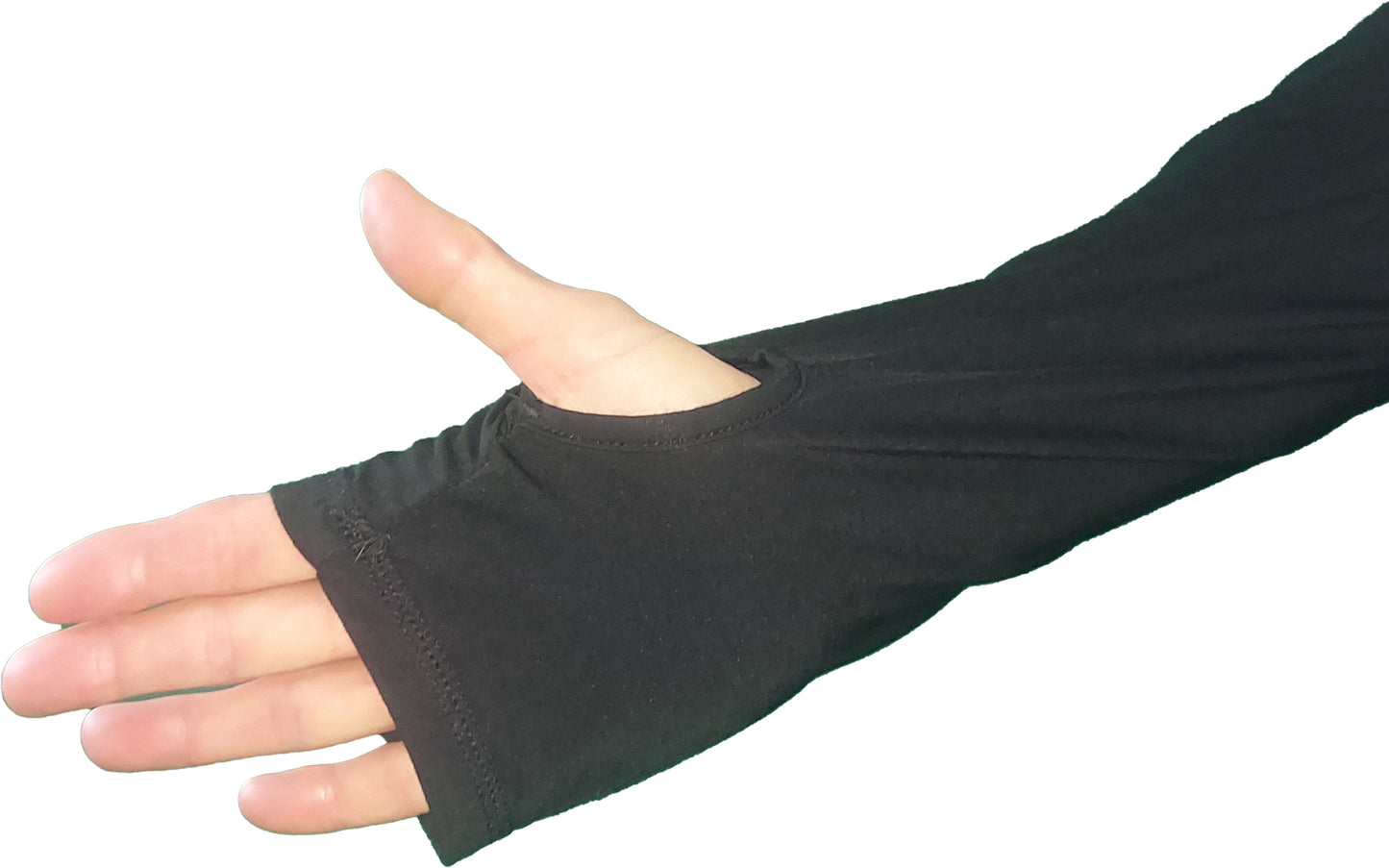 YOGAZ Eco-Friendly Bamboo Fabric Breathe Keyhole Black Long Sleeve Shirt
