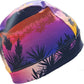 a colorful hat with palm trees on it Lavender island
