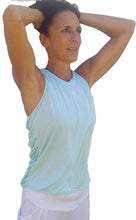 Load image into Gallery viewer, YOGAZ Eco-Friendly Bamboo Fabric Bow Cool Mint Green Dressy Tank Top
