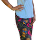 YOGAZ Unisex Pineapple Skull Print Pants with our Signature Pocket in Pocket Design
