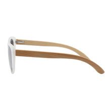 Load image into Gallery viewer, White Bamboo Sunglasses
