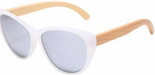 Load image into Gallery viewer, White Bamboo Sunglasses
