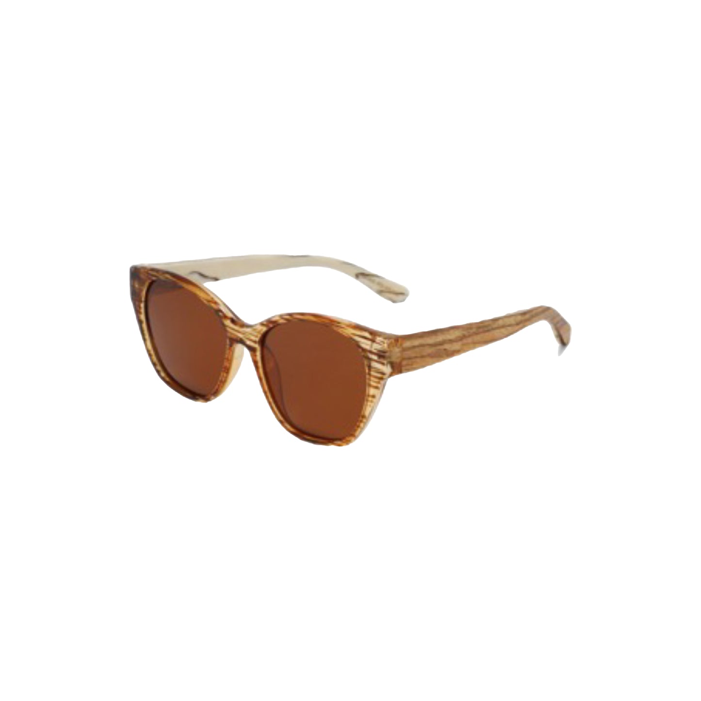 Handmade Bamboo Faux Woodgrain Sunglasses