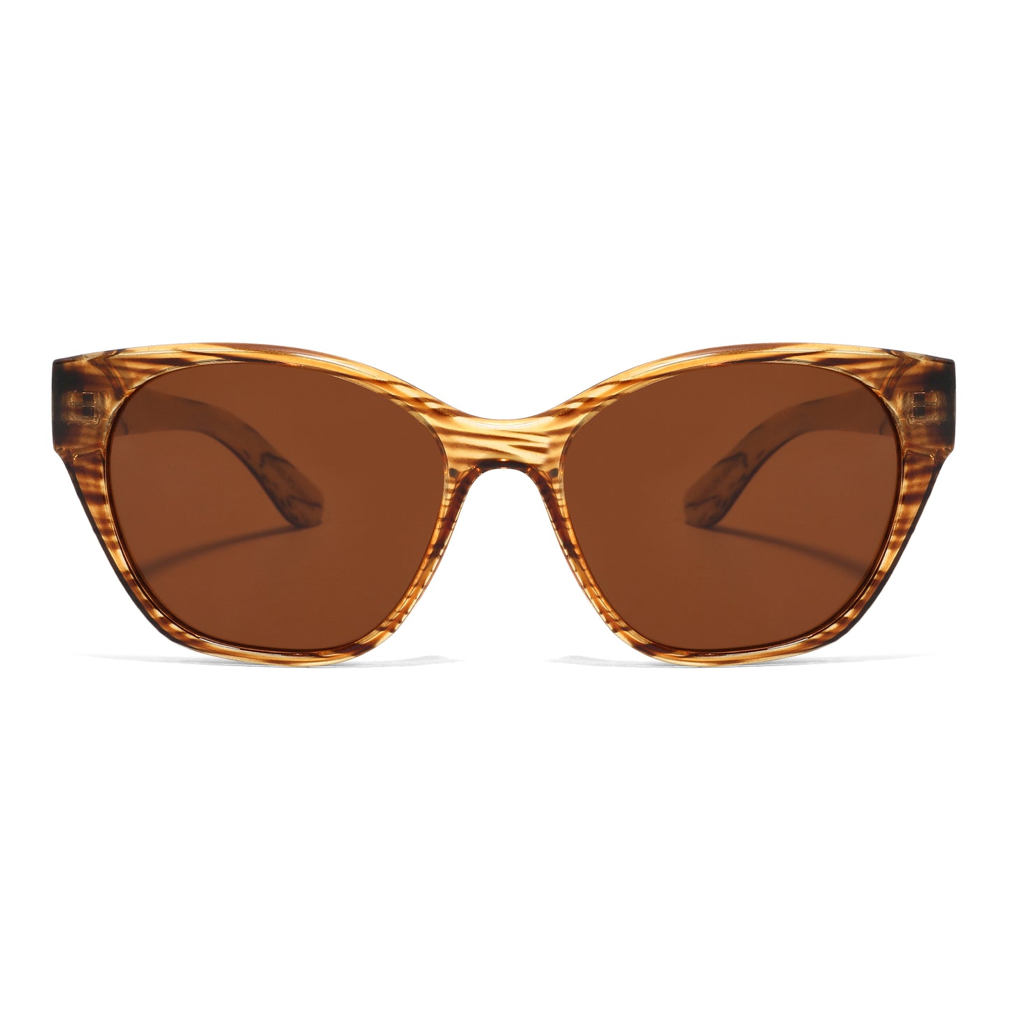 Handmade Bamboo Faux Woodgrain Sunglasses - YOGAZ