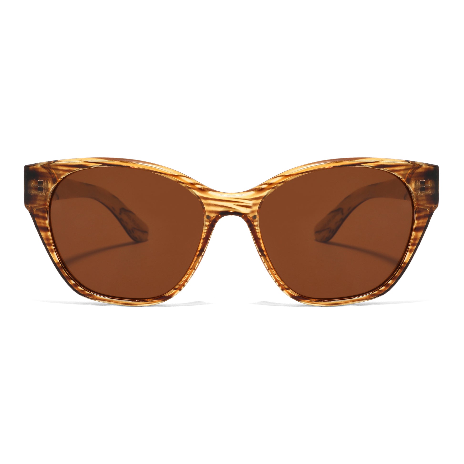 Handmade Bamboo Faux Woodgrain Sunglasses - YOGAZ