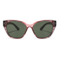 Handmade Bamboo Pink Faux Woodgrain Sunglasses - YOGAZ