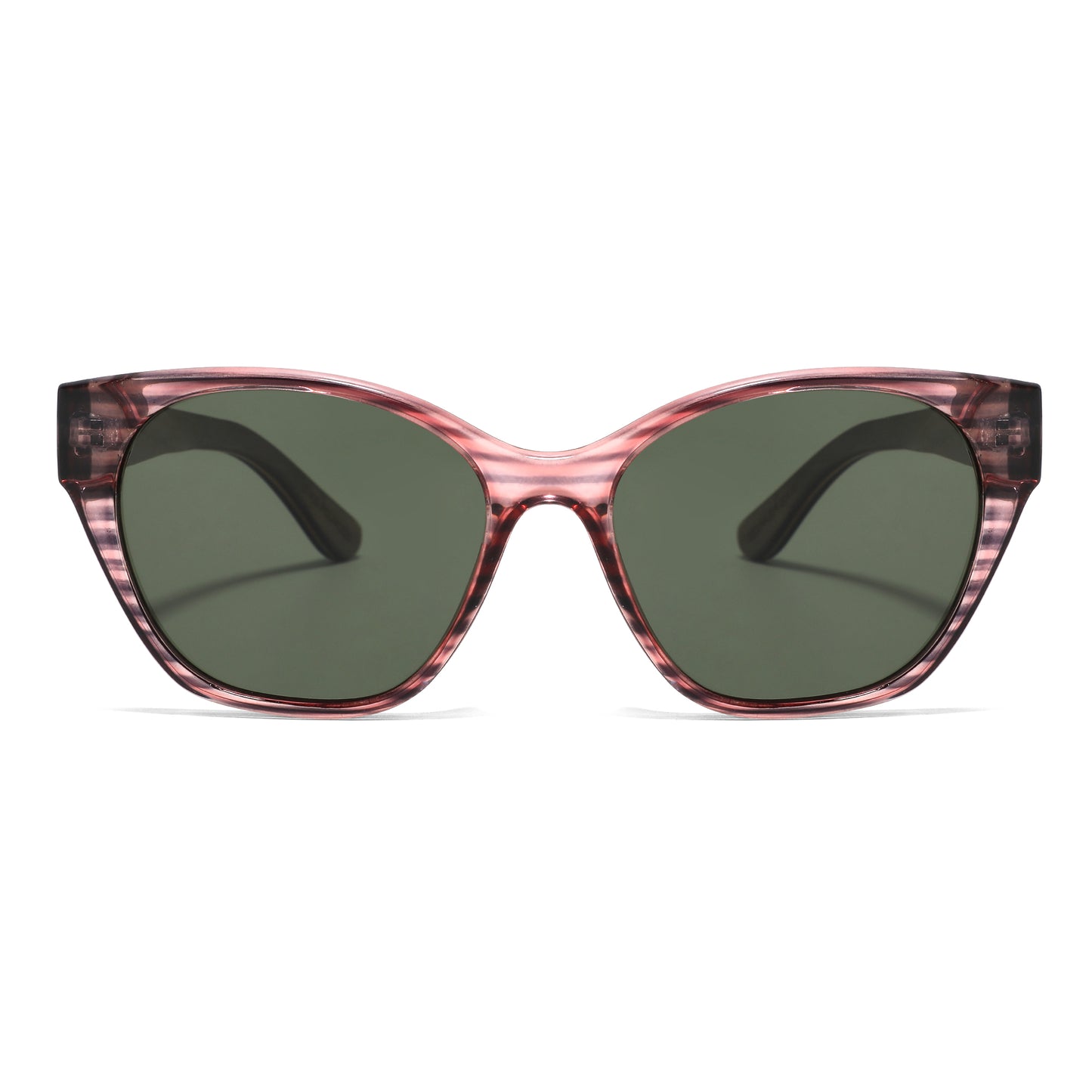 Handmade Bamboo Pink Faux Woodgrain Sunglasses - YOGAZ