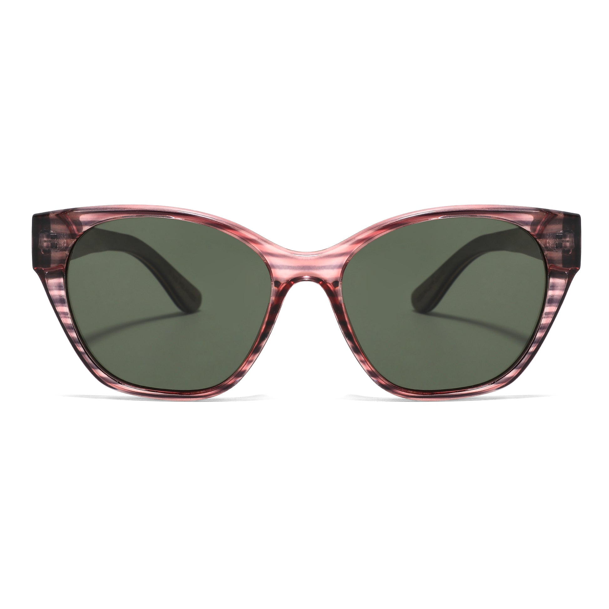 Handmade Bamboo Pink Faux Woodgrain Sunglasses - YOGAZ