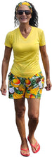 Load image into Gallery viewer, YOGAZ Bamboo UV Protectant V-Neck T-Shirts Yellow Sizes XXS to XXL
