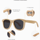 Natural Bamboo Sunglasses Blond all wood frames and sides -with Polarized UV400 Lenses - YOGAZ