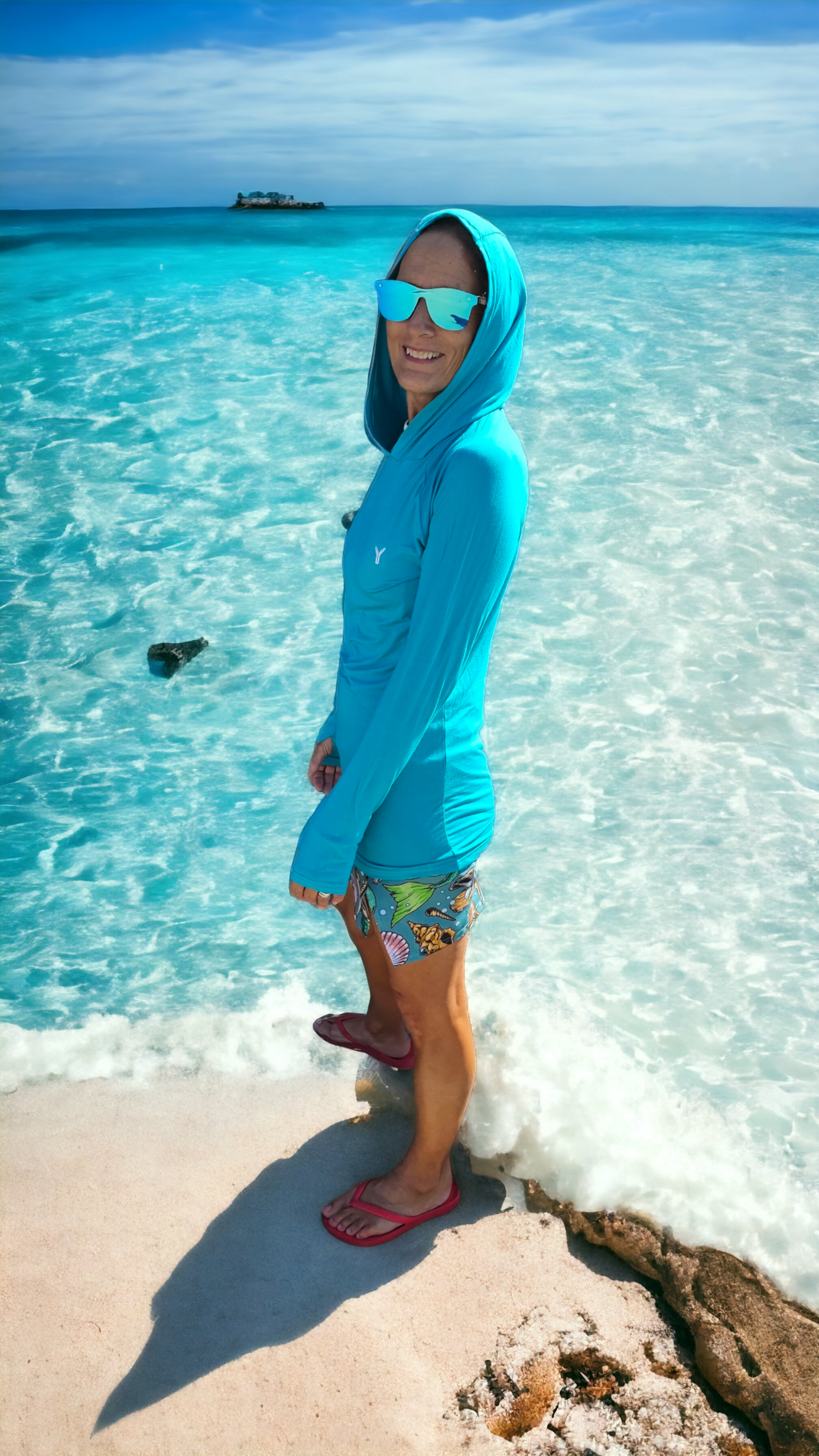 New Bamboo Hoodie Aqua Cool Color Sizes XS to 3XL